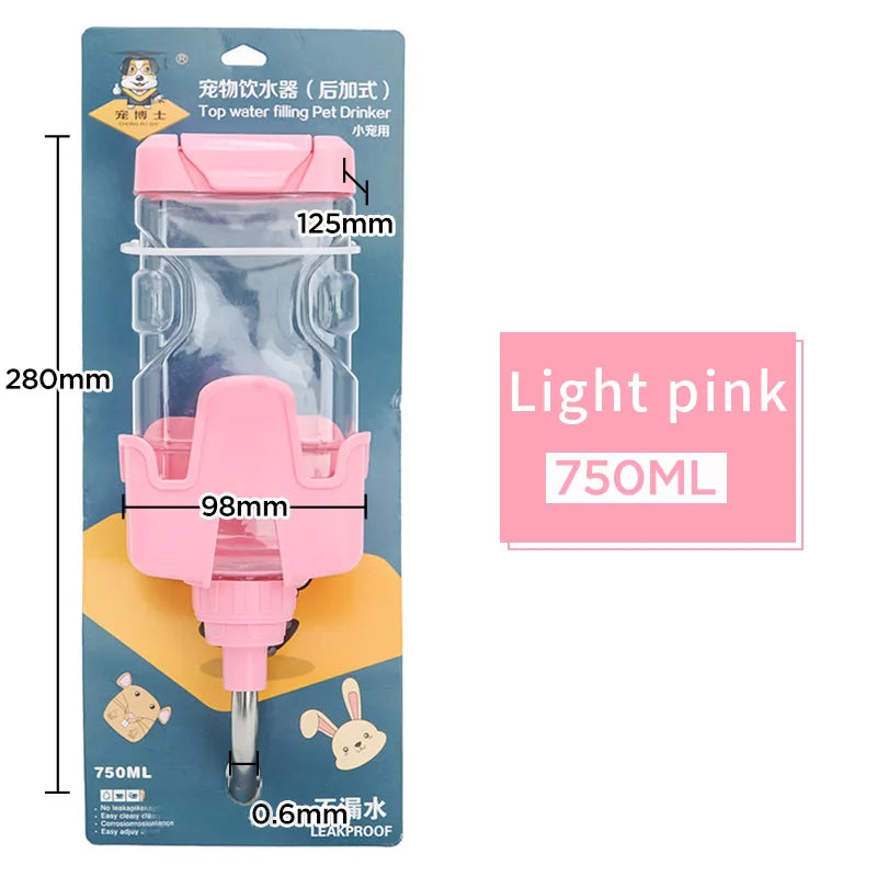 HOOPET Pet Drinker Bottle Fountain Head Drinker Ball Dispenser Feeder Hanging Bottle Pet Dog Cat Pet Supplies Water Drink