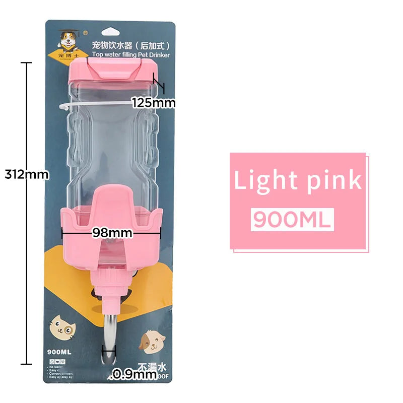 HOOPET Pet Drinker Bottle Fountain Head Drinker Ball Dispenser Feeder Hanging Bottle Pet Dog Cat Pet Supplies Water Drink