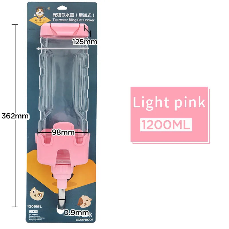 HOOPET Pet Drinker Bottle Fountain Head Drinker Ball Dispenser Feeder Hanging Bottle Pet Dog Cat Pet Supplies Water Drink