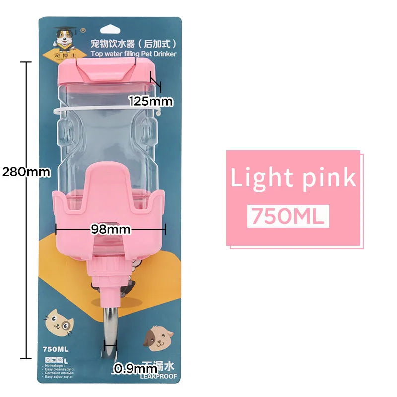 HOOPET Pet Drinker Bottle Fountain Head Drinker Ball Dispenser Feeder Hanging Bottle Pet Dog Cat Pet Supplies Water Drink