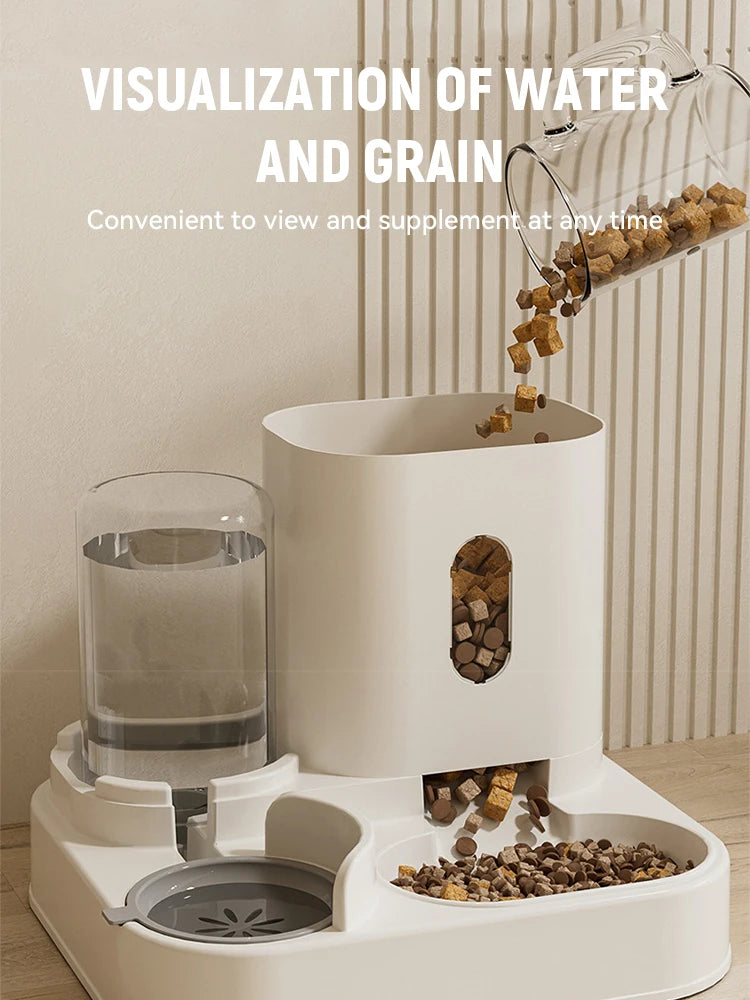 New Automatic Cat Feeding and Water Dispenser Automatic Feeder Water Troughs for Cats Feeding&Watering Supplies Pet Accessories