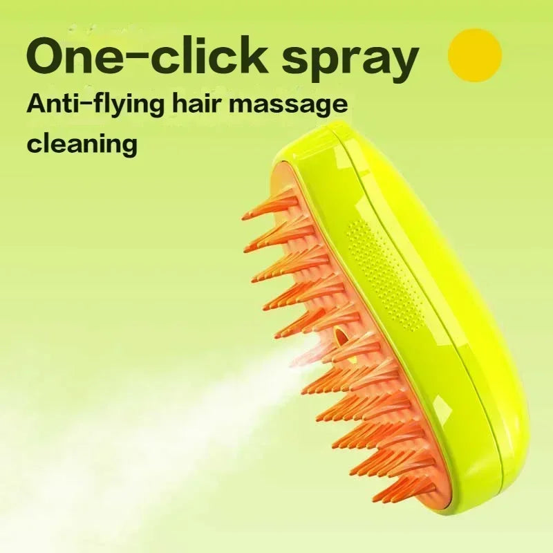 Electric Cat & Dog Steam Grooming Brush