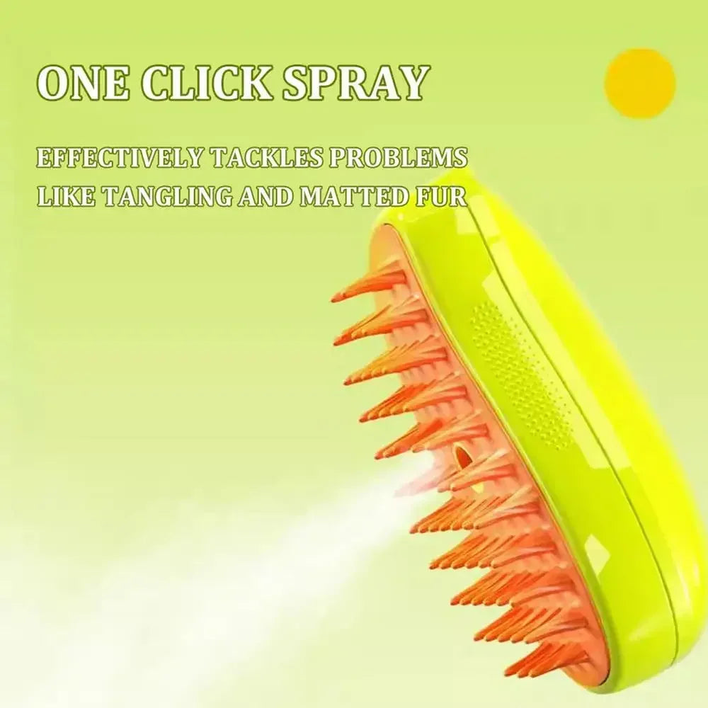 Electric Cat & Dog Steam Grooming Brush