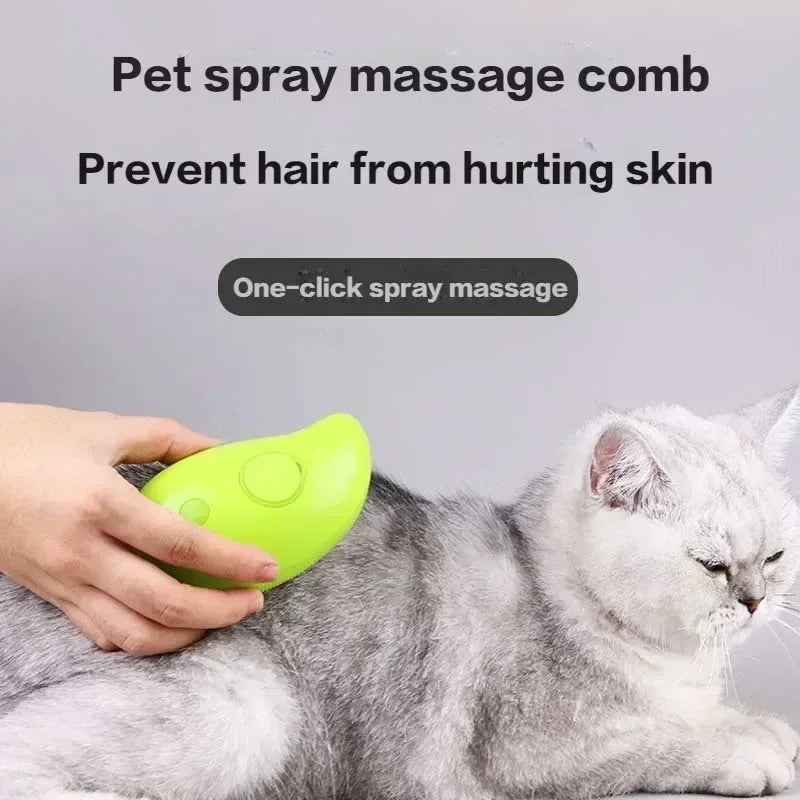 Electric Cat & Dog Steam Grooming Brush