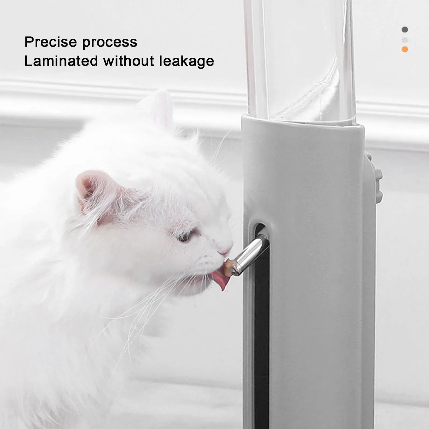 Pet Standing Water Dispenser Bowl, Automatic, Detachable, Pet Drinking Feeder for Dogs and Cats, 680ml