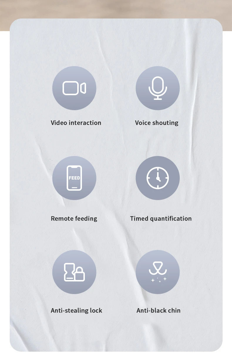 6L Intelligent Pet Feeder with WiFi Smart Automatic Cat Dog Food Water Dispenser ABS Stainless Steel Material Includes Cam-era