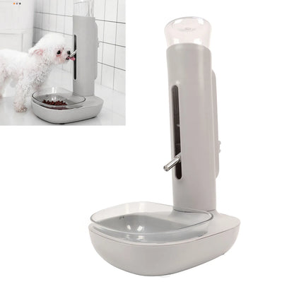 Pet Standing Water Dispenser Bowl, Automatic, Detachable, Pet Drinking Feeder for Dogs and Cats, 680ml