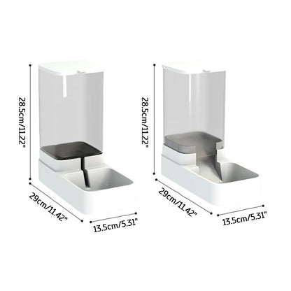 Dog Feeder Cat Automatic Feeding Water Bowl Transparent Pet Food Storage Dispenser Container Puppy Kitten Accessories
