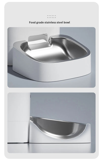 6L Intelligent Pet Feeder with WiFi Smart Automatic Cat Dog Food Water Dispenser ABS Stainless Steel Material Includes Cam-era