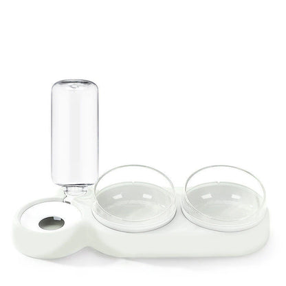 Cat Food Bowl Pet Dog Automatic Feeder With Water Dispenser Drinking For Cat Dog Double Bowl Raised Stand Dish 3 in 1