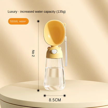 Portable Dog Water Bottle with Food Dispenser