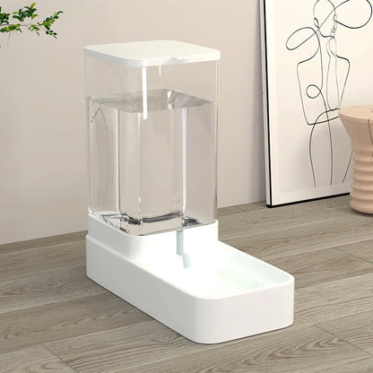 Dog Feeder Cat Automatic Feeding Water Bowl Transparent Pet Food Storage Dispenser Container Puppy Kitten Accessories